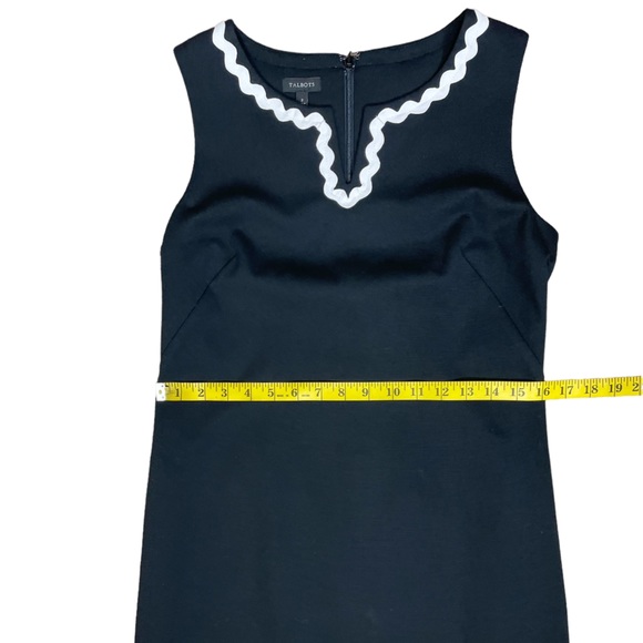 NWT Talbots “Ponte” Shift Dress With Trim - Picture 7 of 10